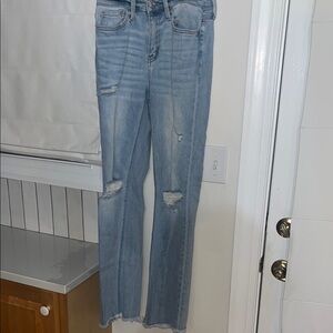 Hazel & Olive | Flying Monkey Indulge High Rise
Straight Jeans - Light Wash